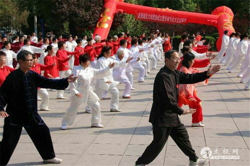 阳泉市城区大宋武术协会武术交流展演活动 200名武术爱好者以武庆 五一