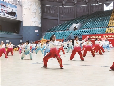 石狮举办武术大展演活动